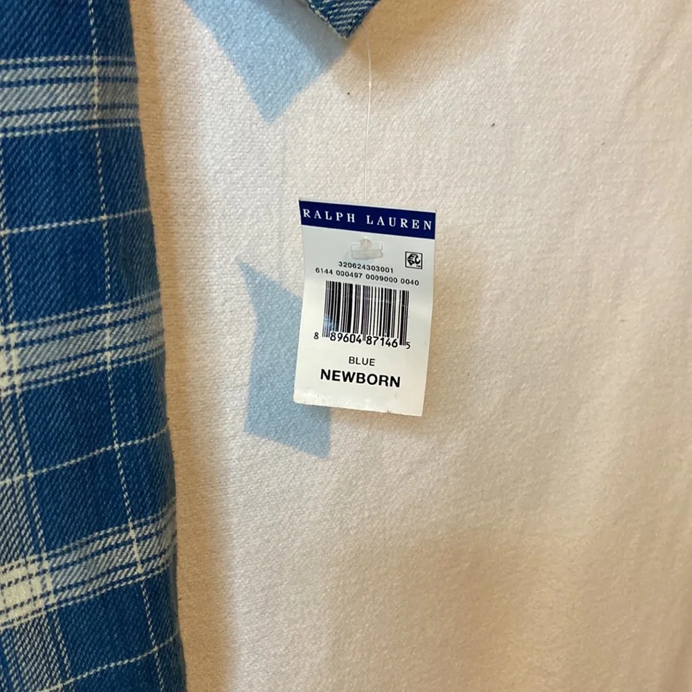 RALPH LAUREN newborn one piece outfit NWT - Picture 2 of 7